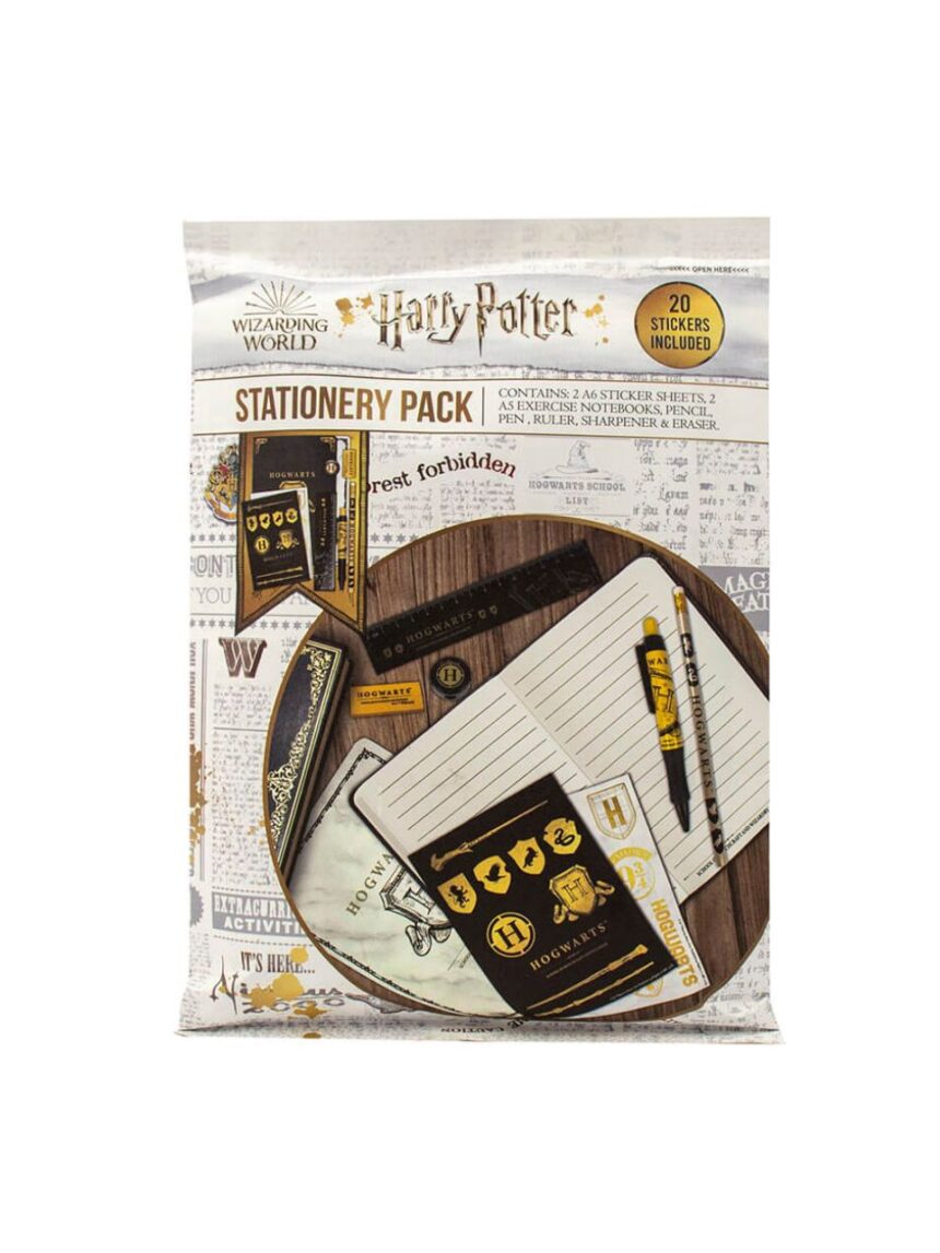 Harry potter stationery pack - hogwarts shield - BLUE SKY