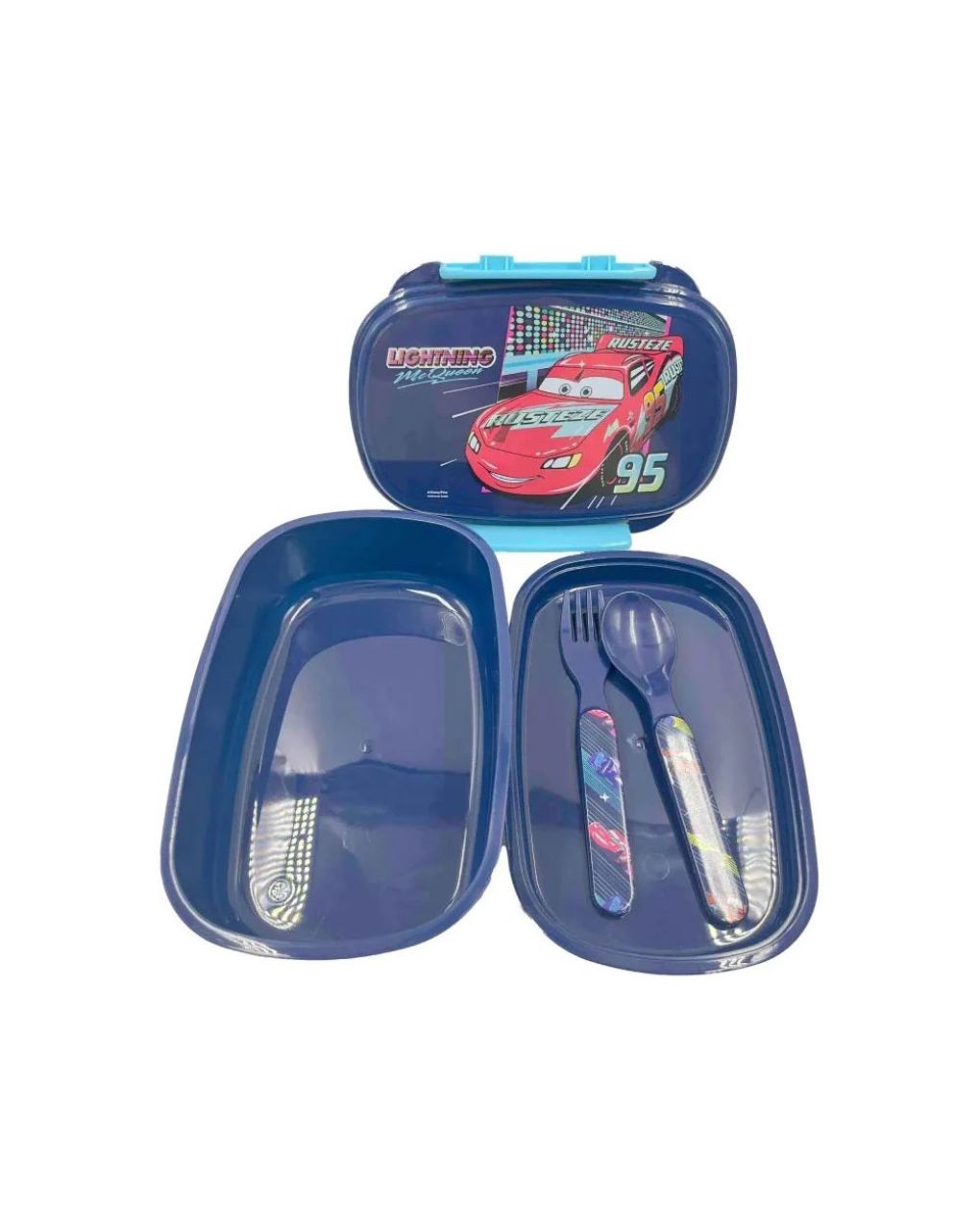 Gim δοχείο φαγητού 500ml με κουτάλι και πιρούνι cars, 552-72276 - Gim