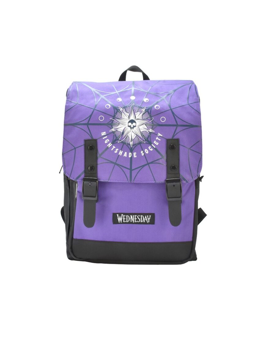 σχολική τσάντα wednesday backpack – premium – night shade - BLUE SKY