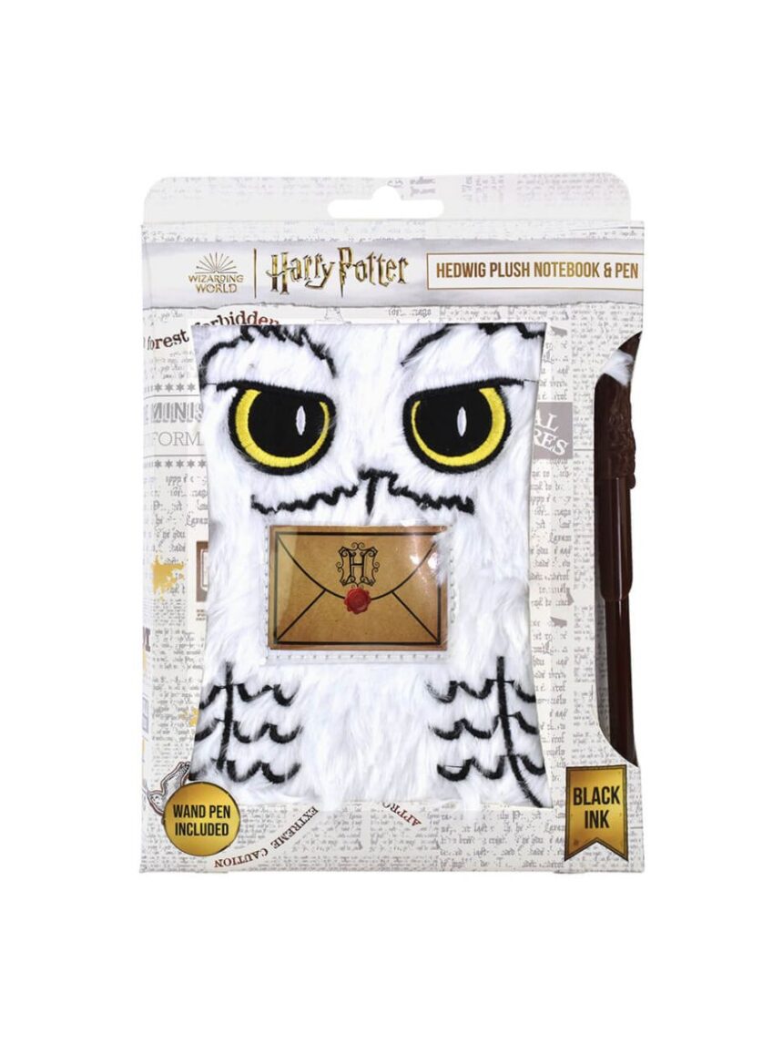 σημειωματάριο με στυλό harry potter – hedwig plush - BLUE SKY