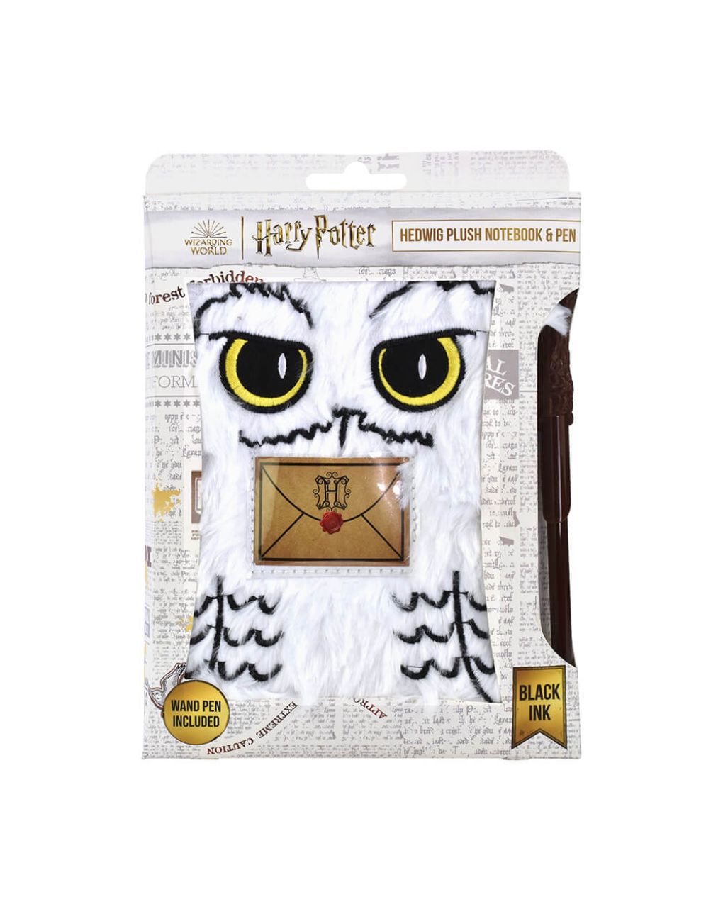 σημειωματάριο με στυλό harry potter – hedwig plush - BLUE SKY