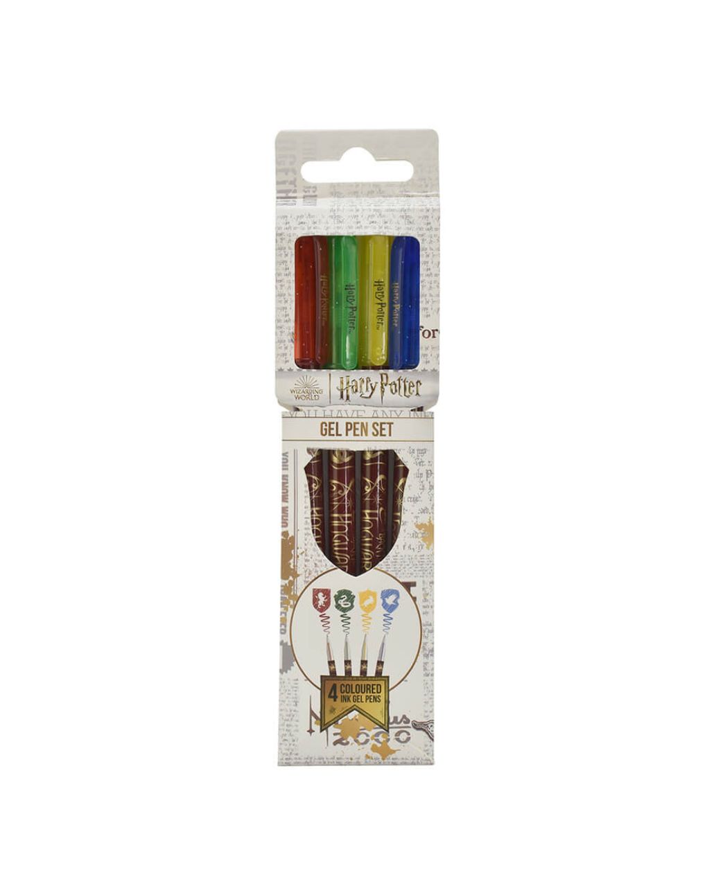 στυλό harry potter pen – 4pk gel – colourful crest - BLUE SKY