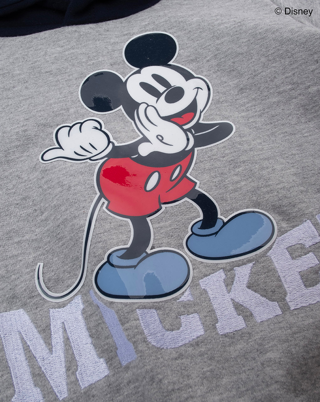 βρεφική μπλούζα φούτερ γκρι mickey για αγόρι - Prénatal