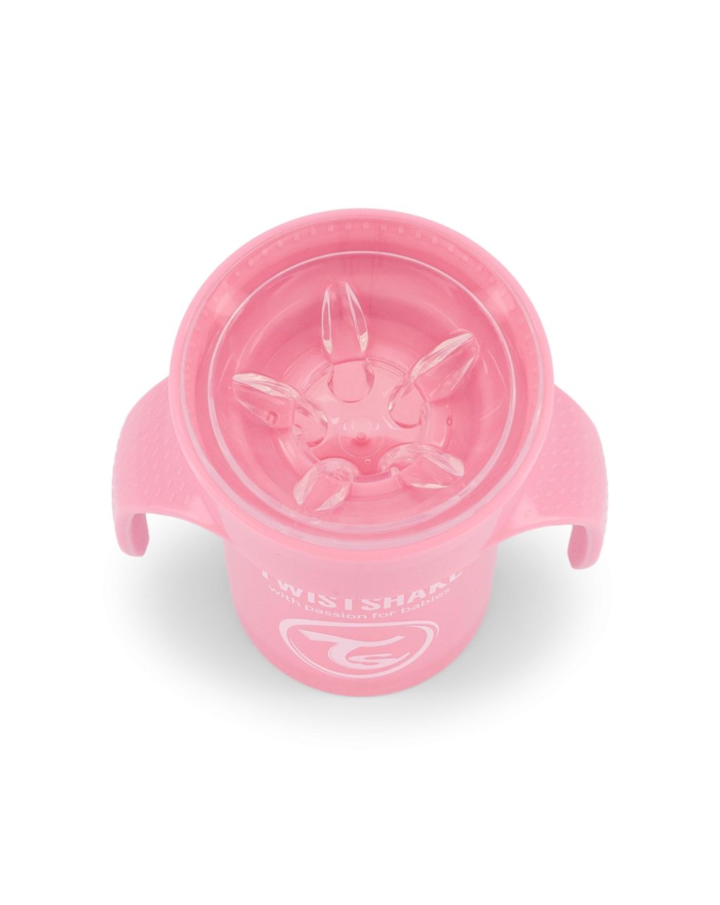 Twistshake κύπελλο spill-free 360° 230ml 6m+ pastel pink 32-08-78928 - Twistshake