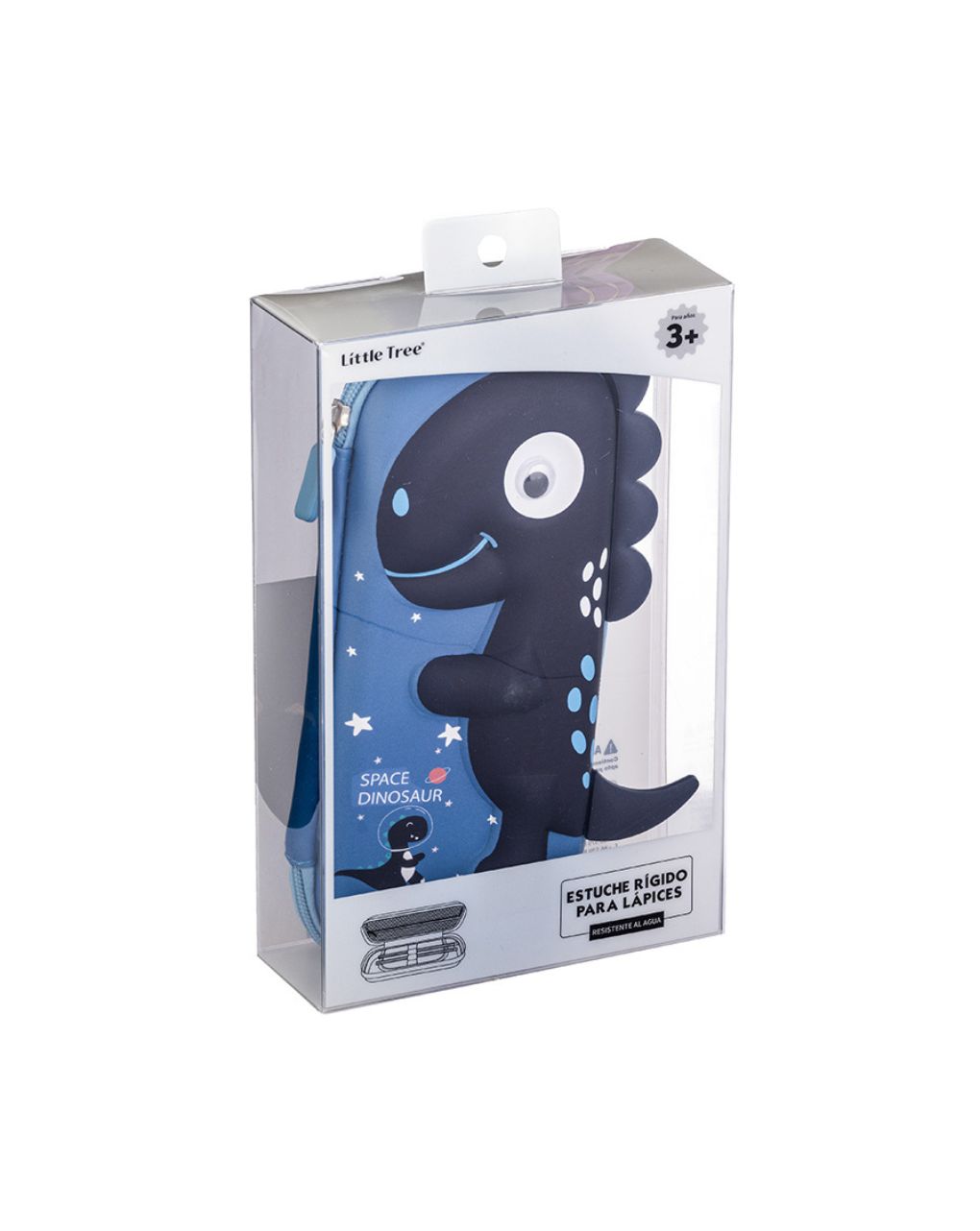 κασετίνα space dinosour 3d embossed hard shell - LITTLE TREE