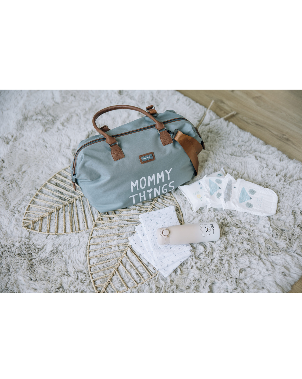 Freeon τσάντα μαιευτηρίου mommy things grey 82214 - Freeon