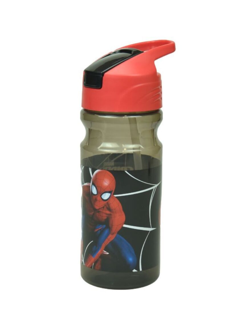 Gim παγούρι πλαστικό flip 500ml spiderman black city, 557-12203 - Gim