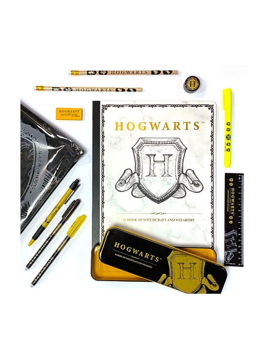 Harry potter bumper stationery set – hogwarts shield - BLUE SKY
