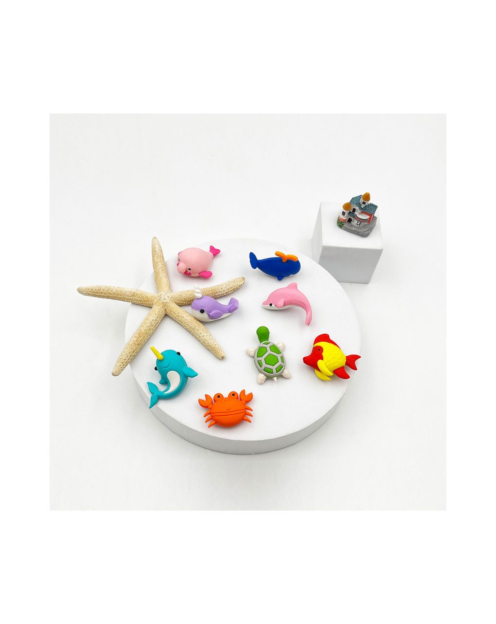 σετ γόμες fancy eraser set: aquarium σε 2 σχέδια - LITTLE TREE