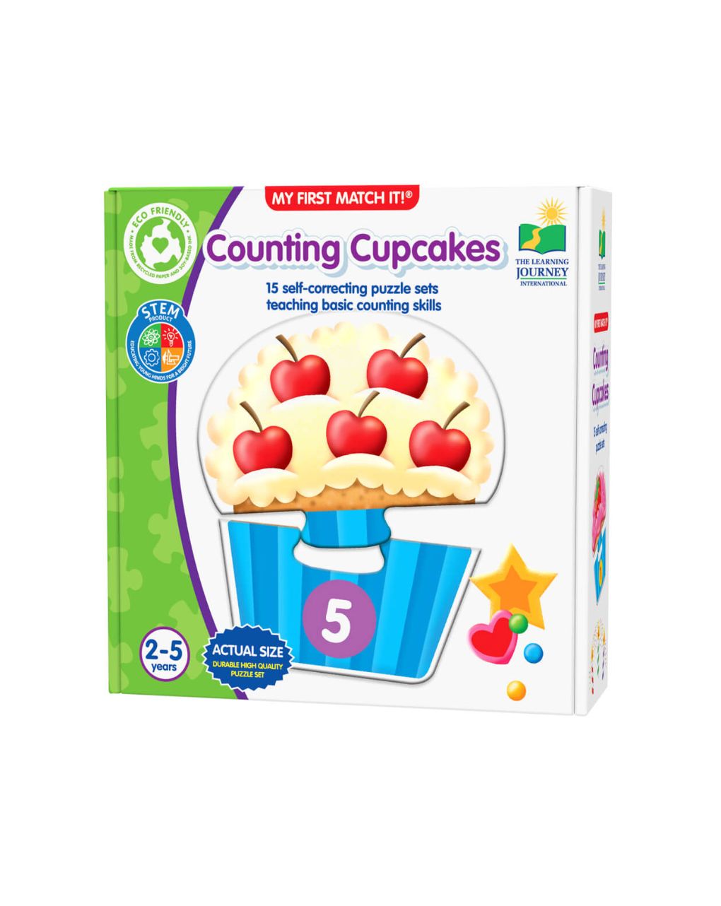 παζλ το πρώτο μου παιχνίδι ταιριάσματος – αρίθμηση cupcake - THE LEARNING JOURNEY