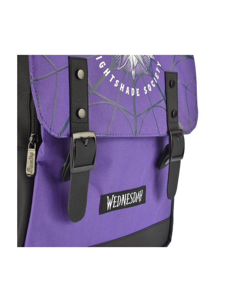 σχολική τσάντα wednesday backpack – premium – night shade - BLUE SKY