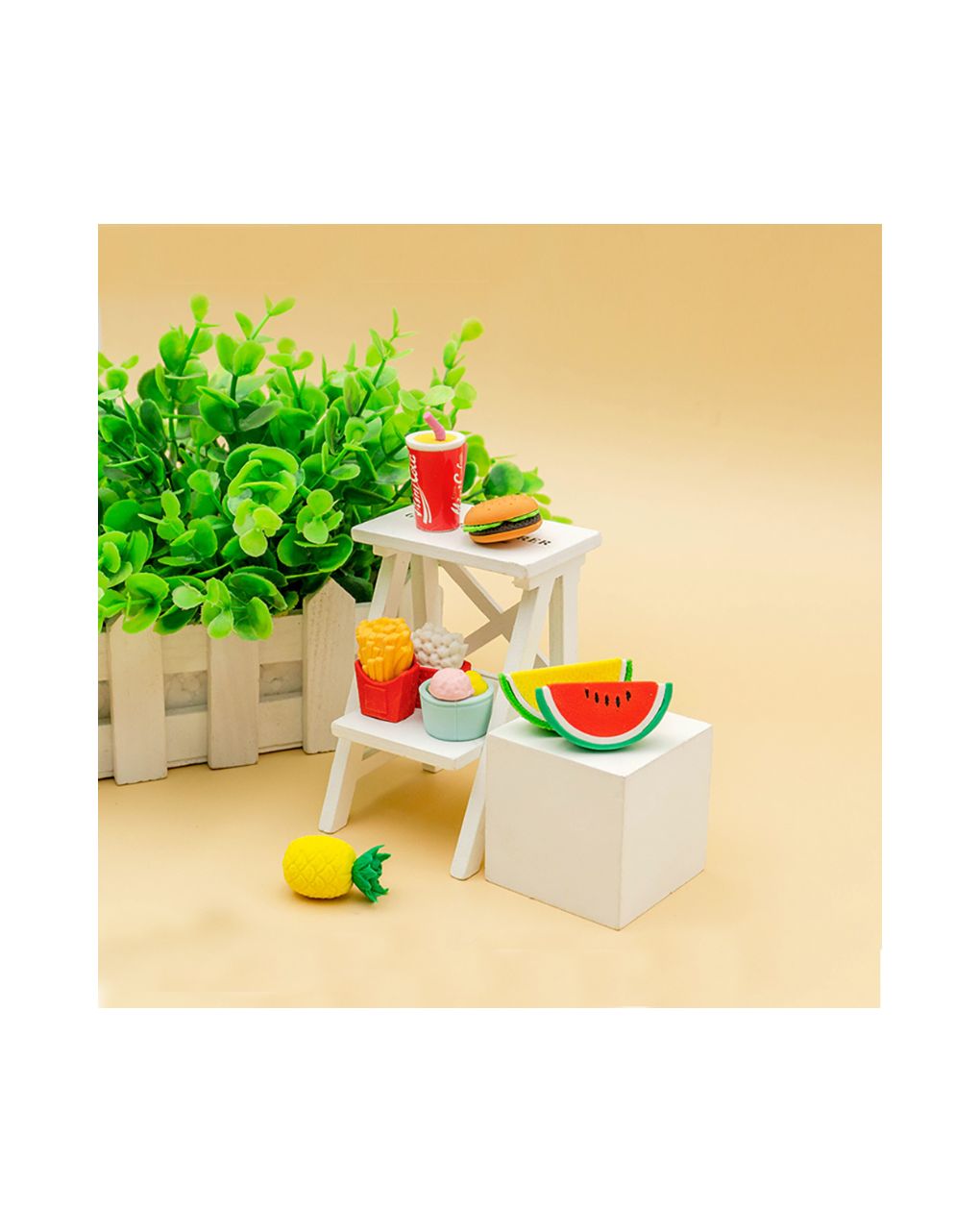 γόμες fancy erasers in lunchbox: picnic σε 4 σχέδια - LITTLE TREE