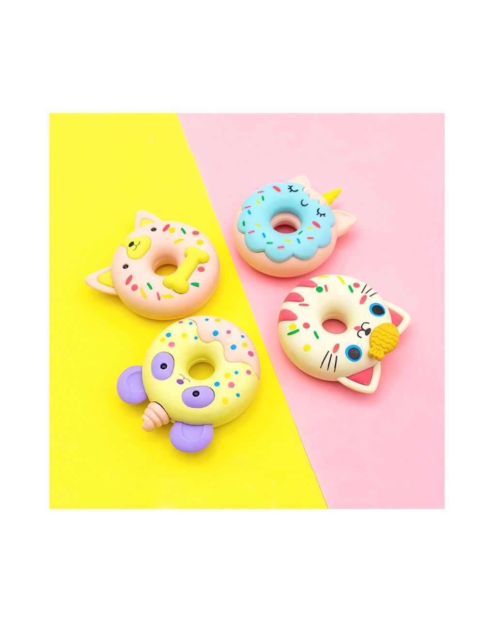 γόμα mesh-up doughnut σε 4 σχέδια - LITTLE TREE