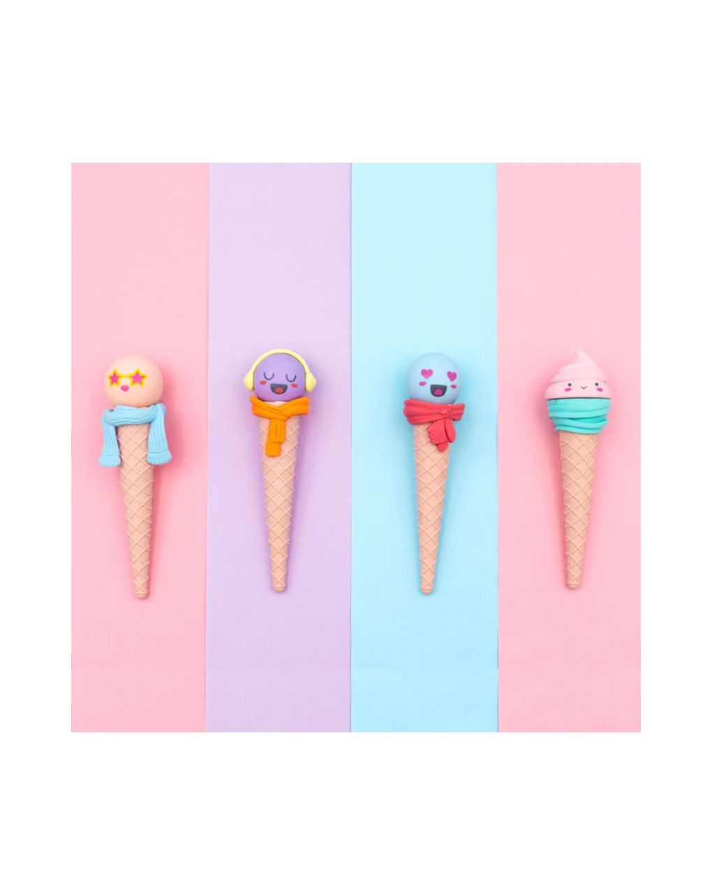γόμα fancy eraser: funny ice cream σε 4 σχέδια - LITTLE TREE