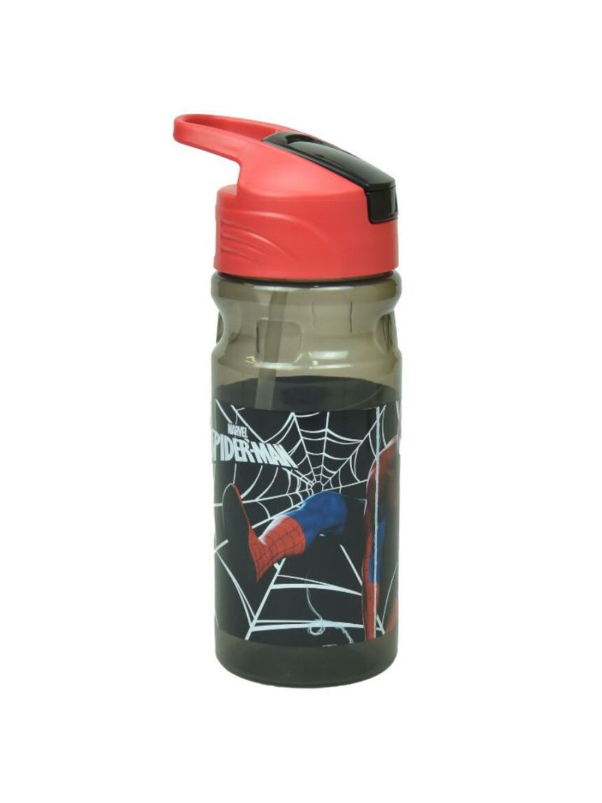 Gim παγούρι πλαστικό flip 500ml spiderman black city, 557-12203 - Gim