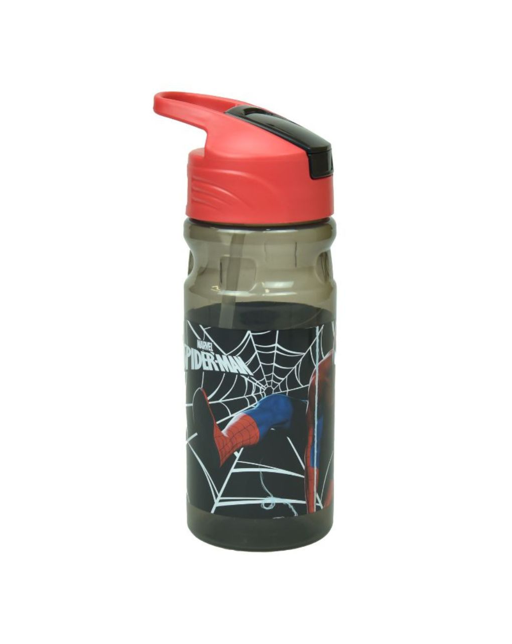 Gim παγούρι πλαστικό flip 500ml spiderman black city, 557-12203 - Gim