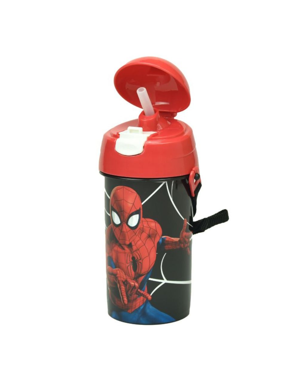 Gim παγούρι πλαστικό fd 500ml spiderman black city, 557-12209 - Gim