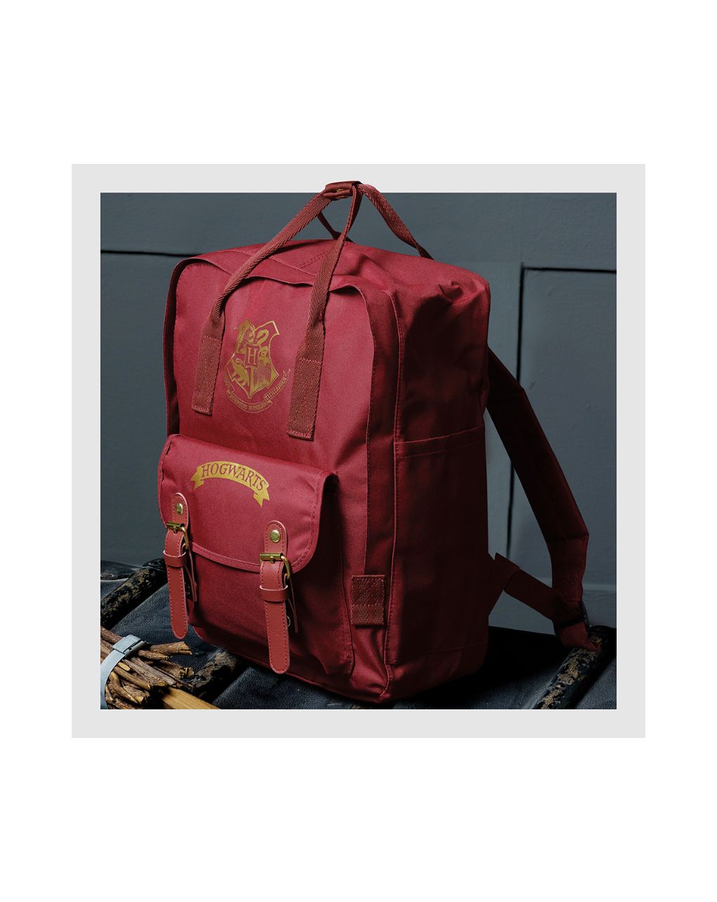 σχολική τσάντα harry potter premium backpack burgundy - BLUE SKY