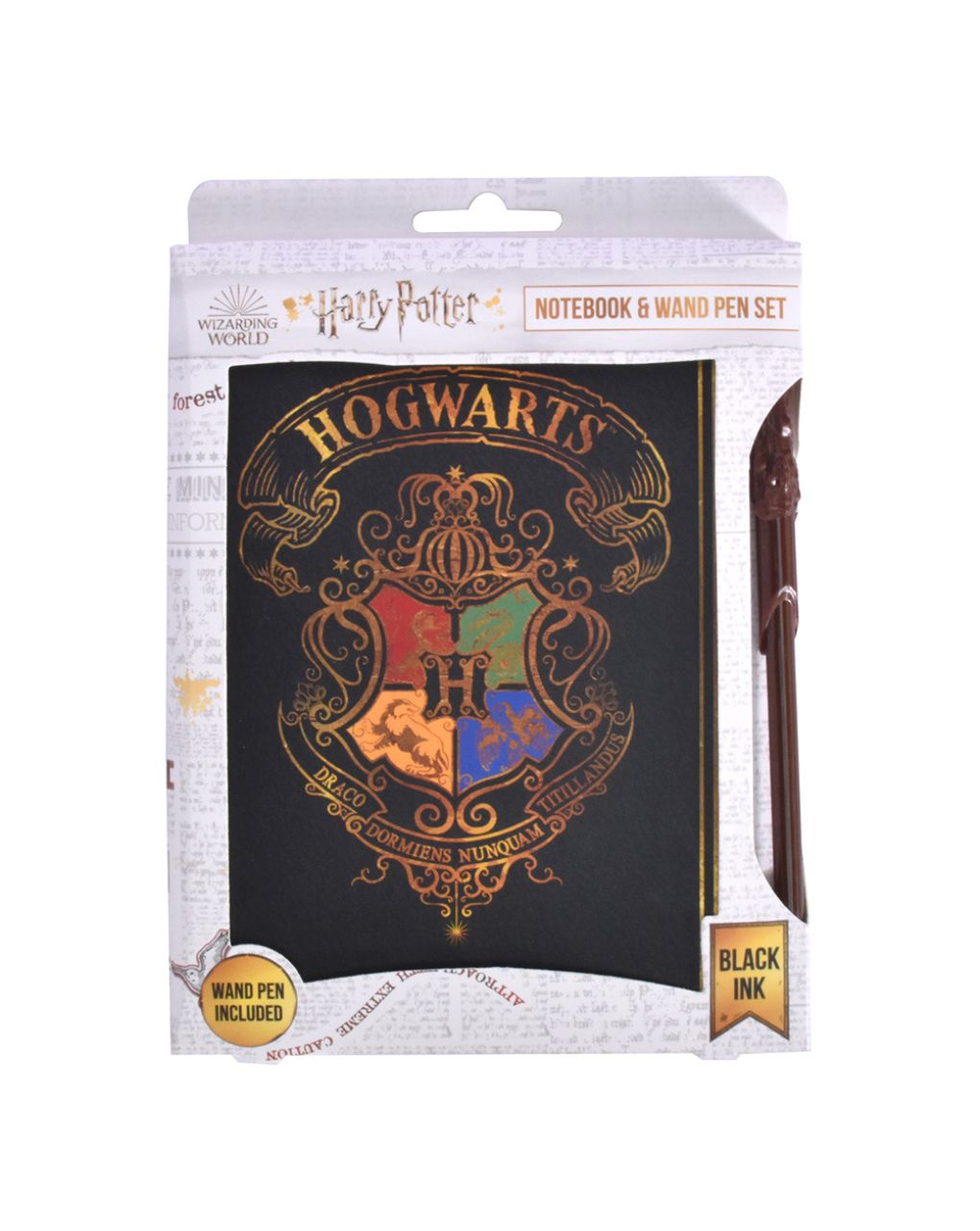 σημειωματάριο με στυλό harry potter – colourful crest - BLUE SKY