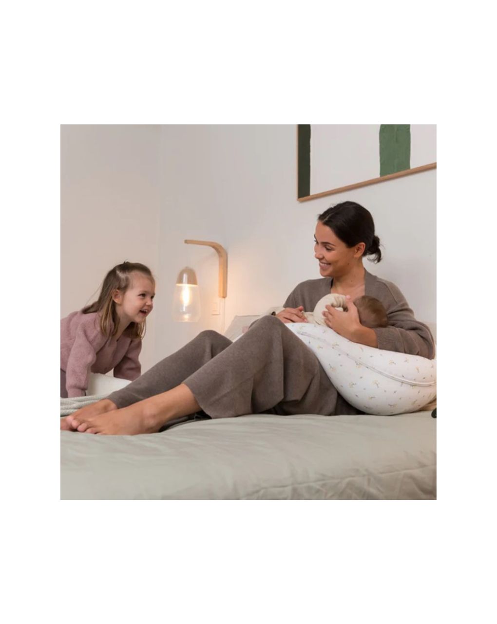 Doomoo buddy μαξιλάρι θηλασμού flower yellow, dmb34 - Doomoo