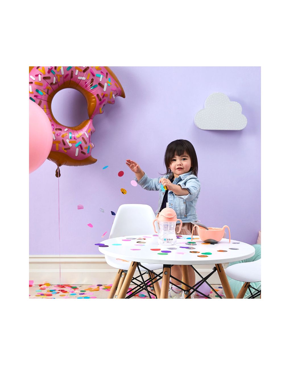 B.box εκπαιδευτικό ποτηράκι με καλαμάκι 6m+ sippy cup tutti frutti 240ml, bb521 - BBOX