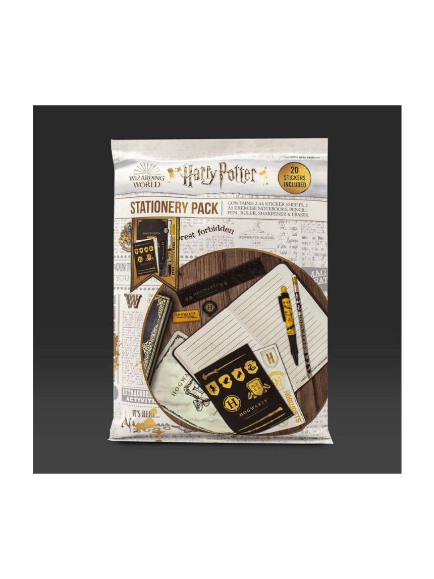 Harry potter stationery pack - hogwarts shield - BLUE SKY