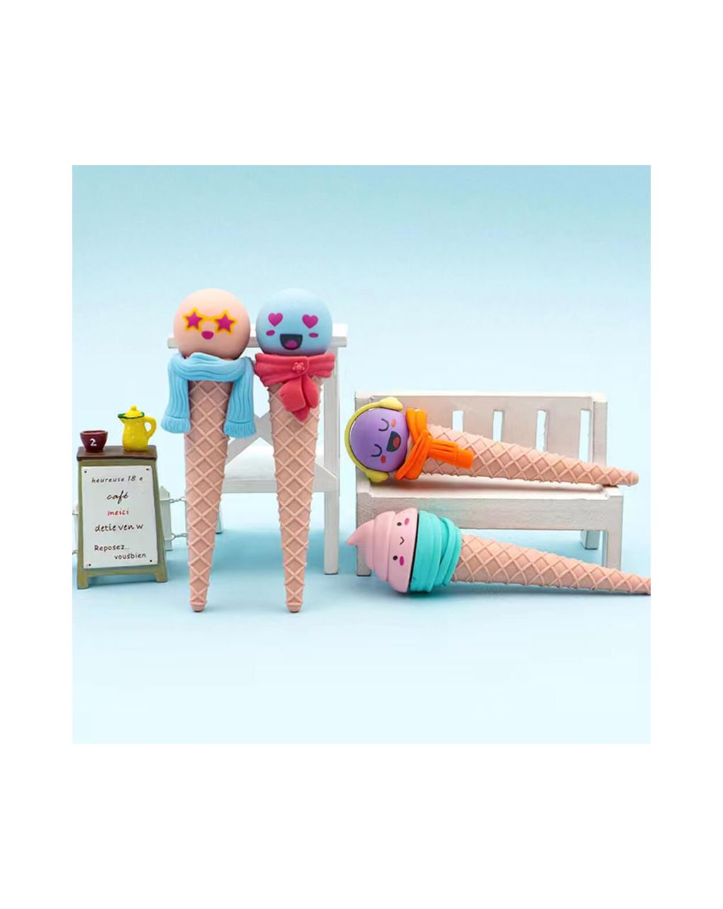 γόμα fancy eraser: funny ice cream σε 4 σχέδια - LITTLE TREE