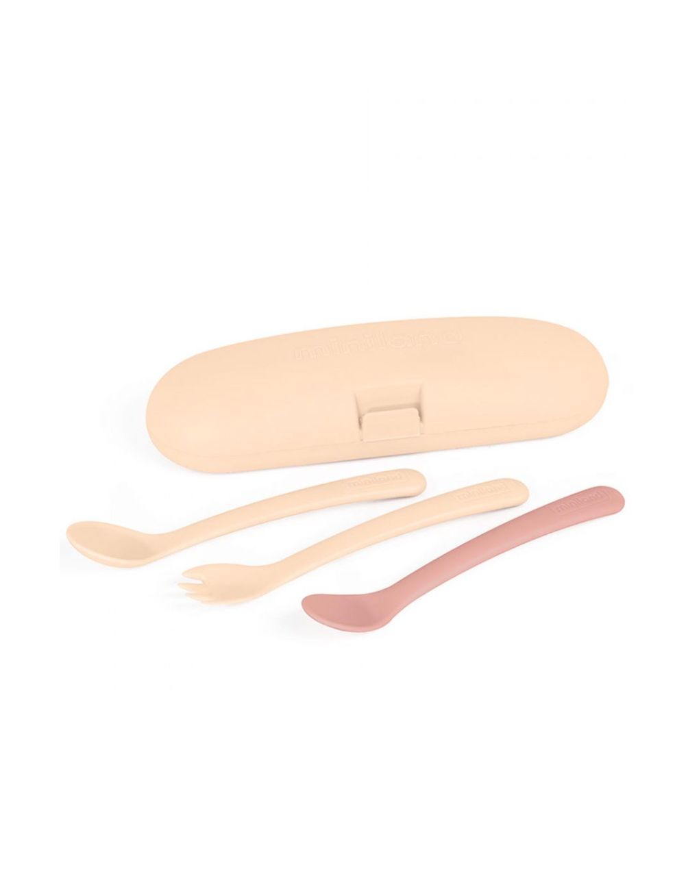 Miniland σετ 3τμχ κουταλοπίρουνα σε θήκη picneat valencia ml89597 - Miniland