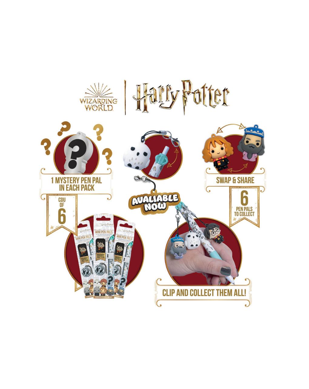 στυλό harry potter mistery mini pen pals – 2 figures - BLUE SKY