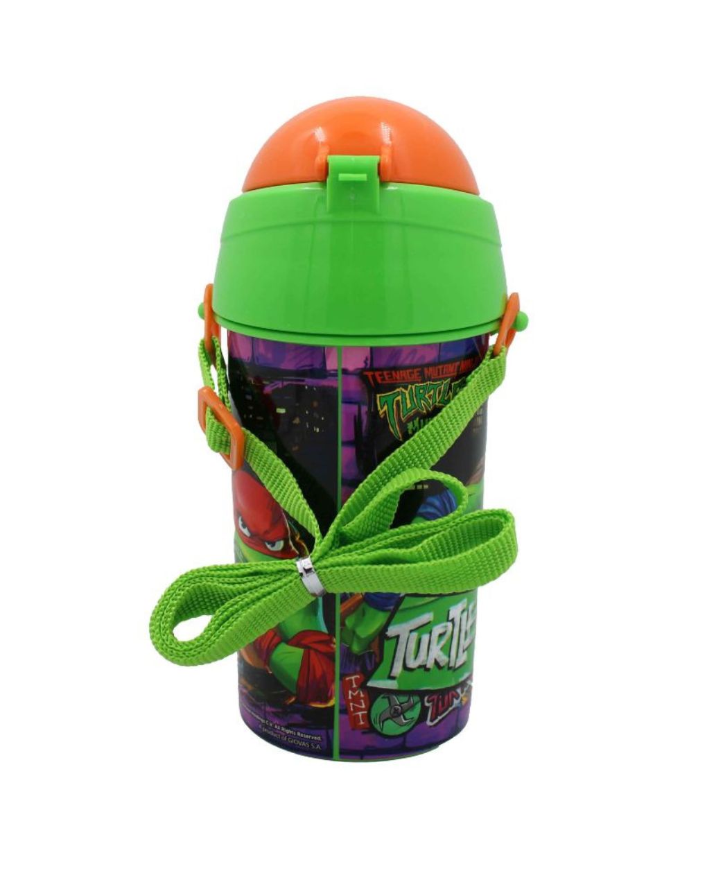 Gim πλαστικό παγούρι fd 500ml ninja turtles, 555-49209 - Gim