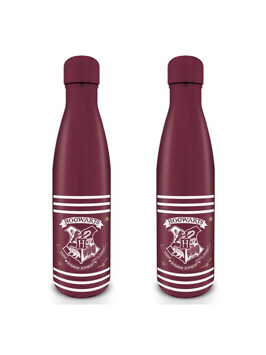 μεταλλικό μπουκάλι 550ml harry potter (classic crest burgundy stripes) - PYRAMID