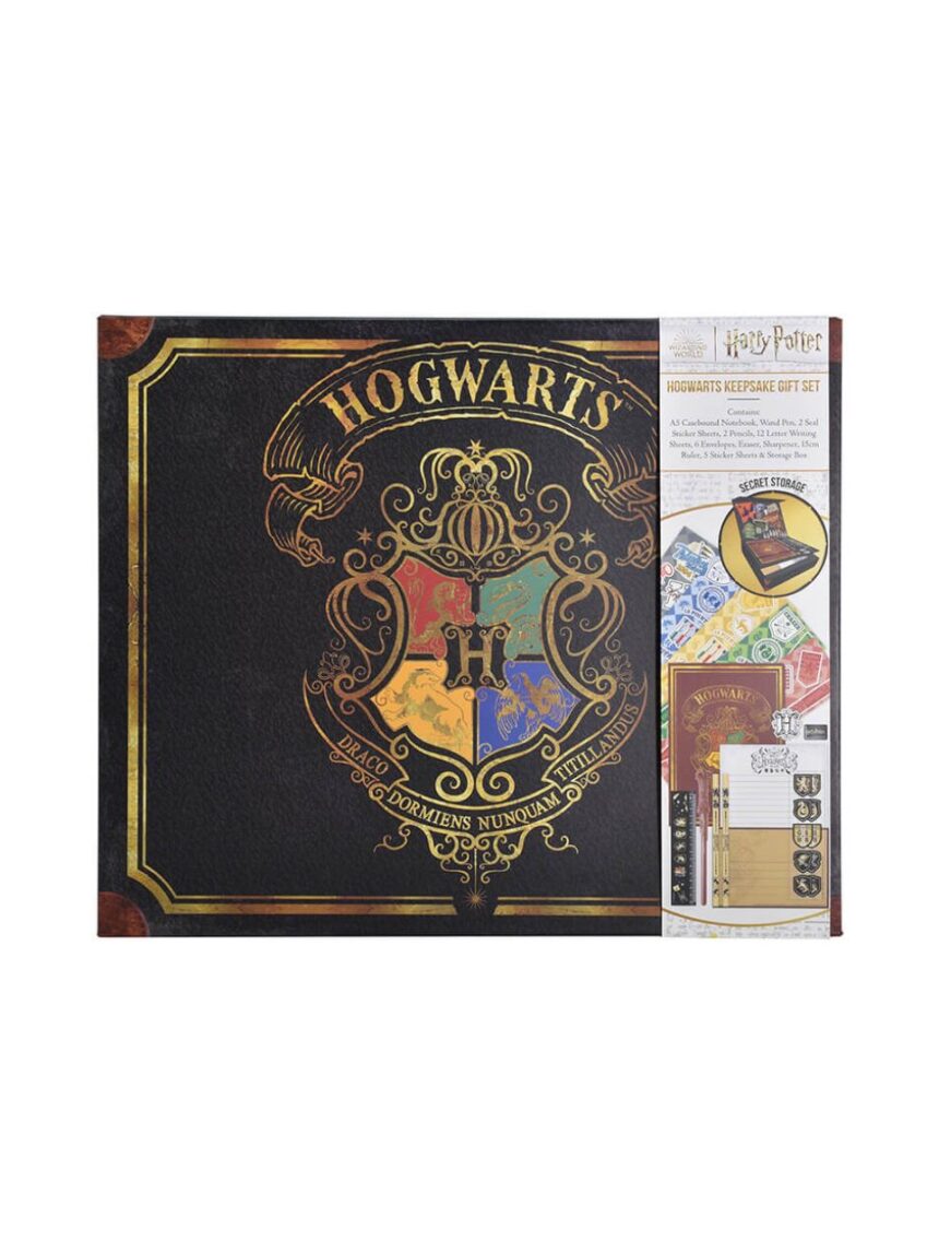 Harry potter keepsake box – colourful crest - BLUE SKY