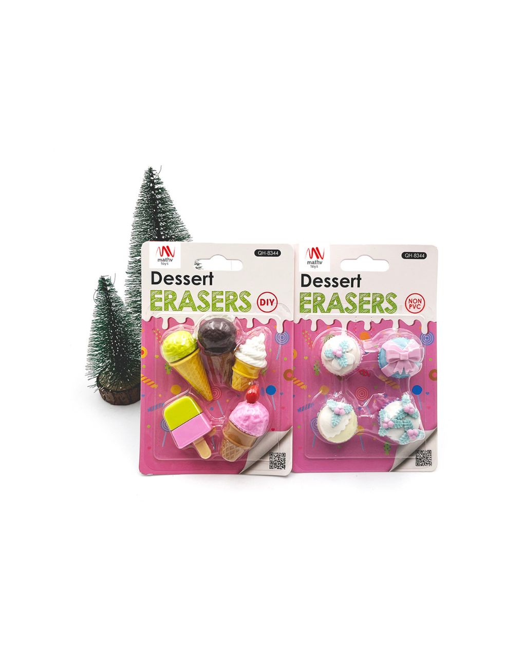 Fancy eraser set: dessert ii σε 2 σχέδια - LITTLE TREE