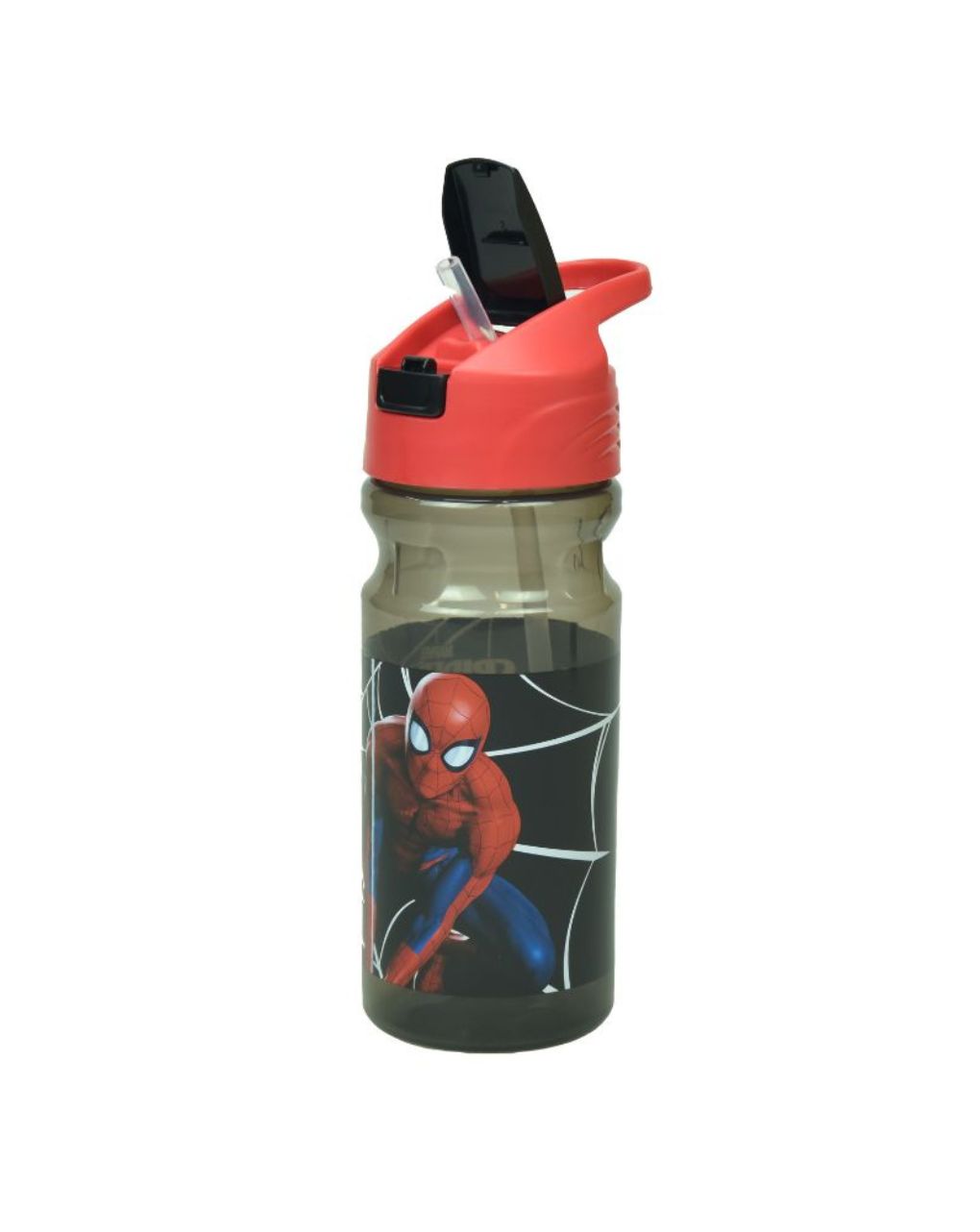 Gim παγούρι πλαστικό flip 500ml spiderman black city, 557-12203 - Gim