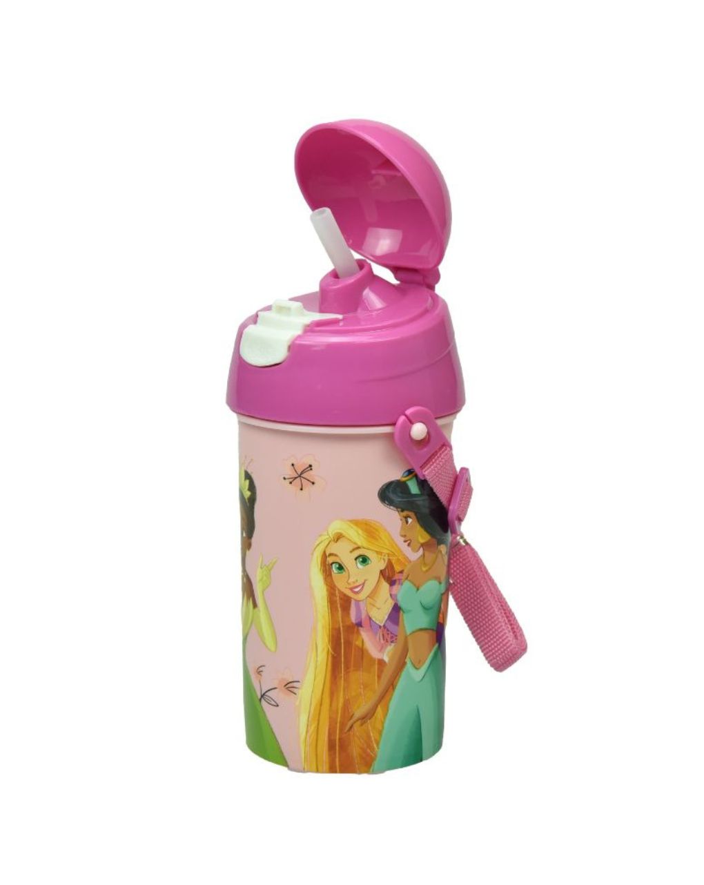 Gim παγούρι πλαστικό fd 500ml princess summer fun, 551-42209 - Gim