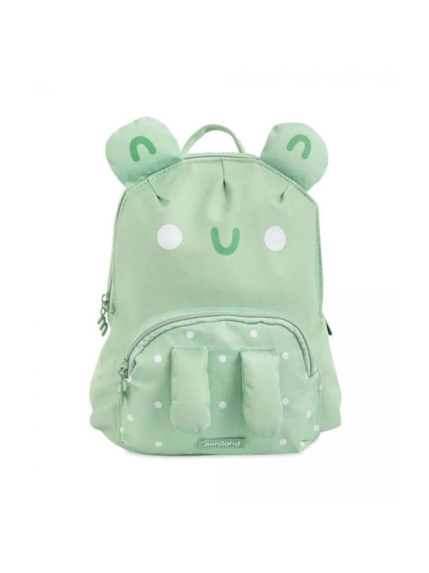 Miniland ισοθερμική παιδική τσάντα ecothermibag green frog, ml89558 - Miniland