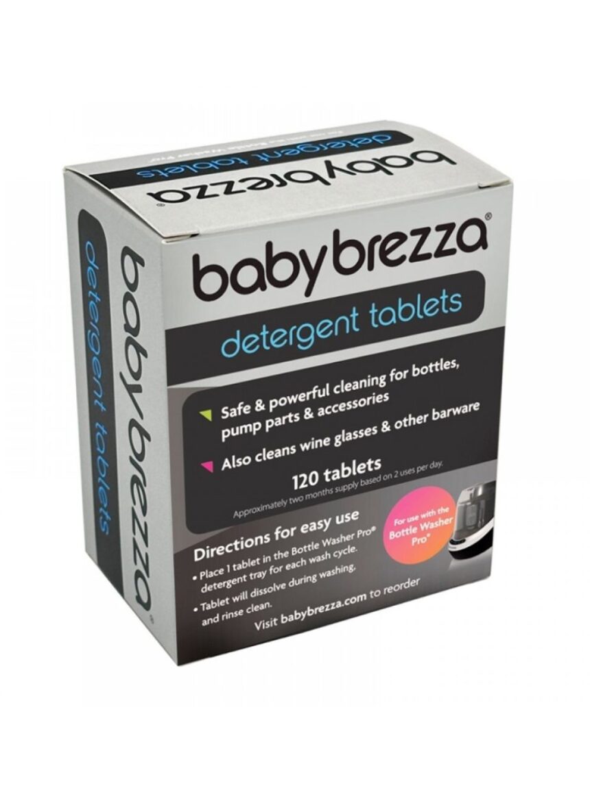 Baby brezza σετ με ταμπλέτες απορρυπαντικού 120 τμχ για bottle washer pro brz0145 - BABYBREZZA