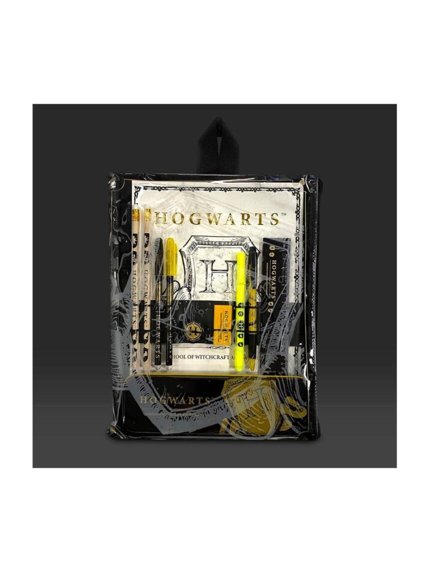 Harry potter bumper stationery set – hogwarts shield - BLUE SKY