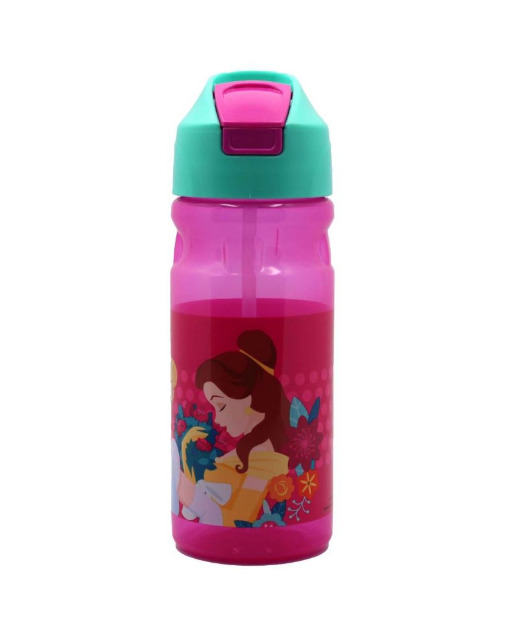 Gim παγούρι πλαστικό flip 500ml princess, 551-42203