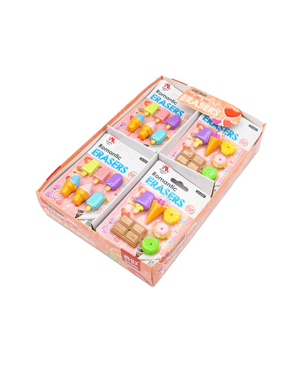 Fancy eraser set: romantic and sweet σε 2 σχέδια - LITTLE TREE