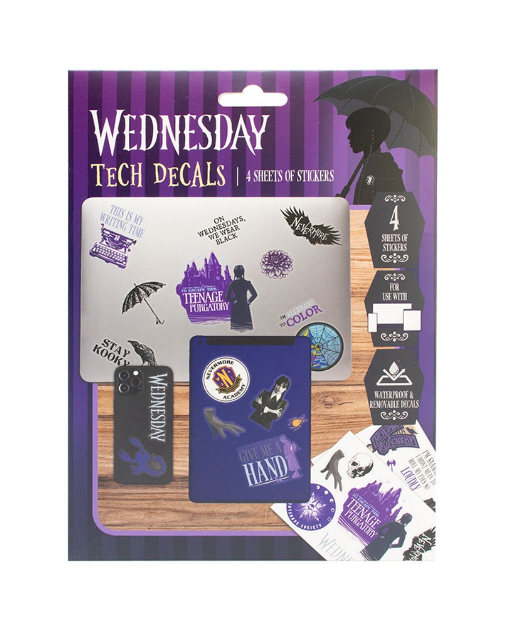 Wednesday tech decals - BLUE SKY