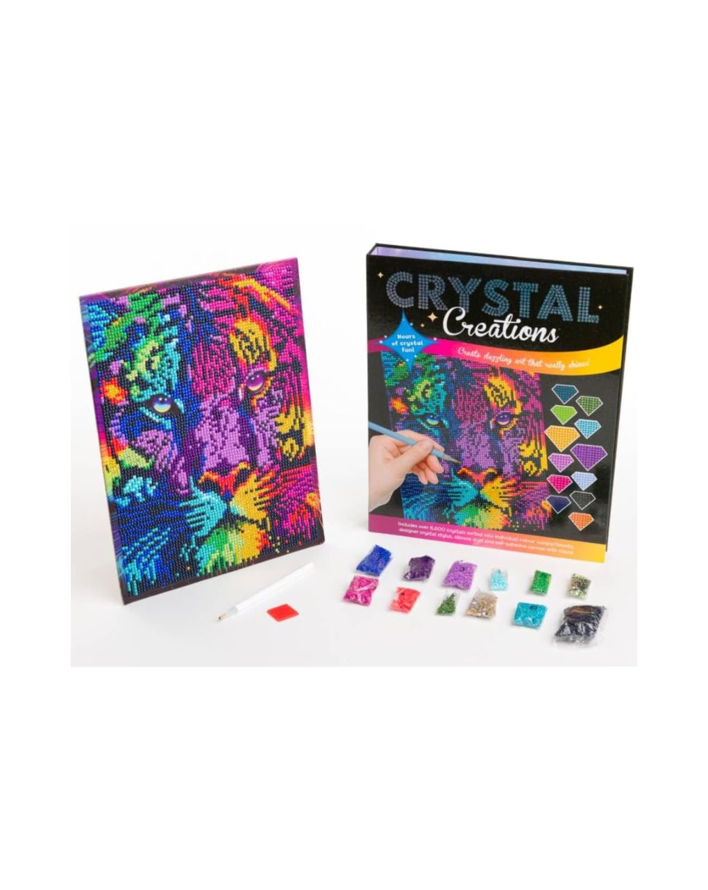 Crystal creations: neon tiger - HINKLER