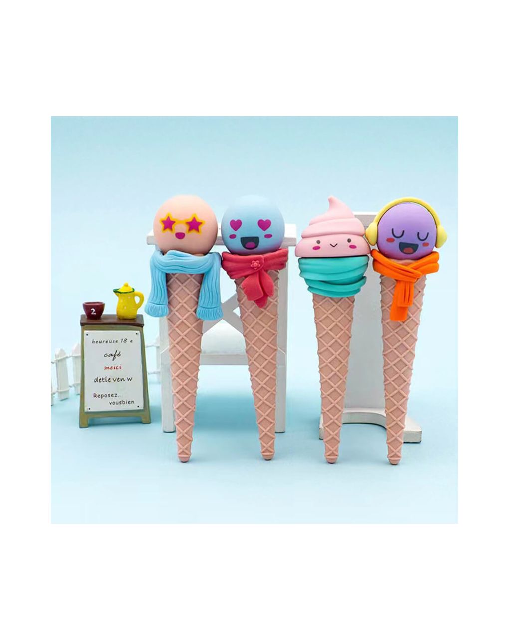 γόμα fancy eraser: funny ice cream σε 4 σχέδια - LITTLE TREE