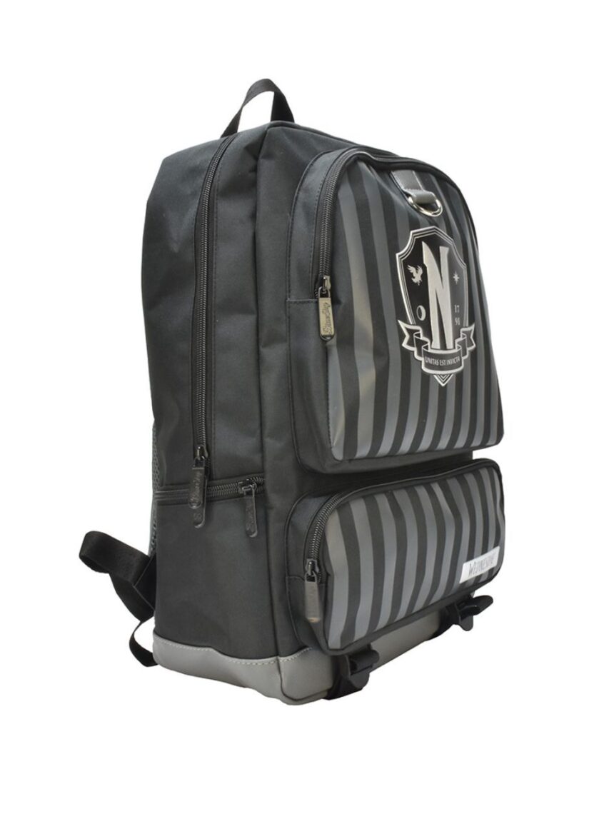 σχολική τσάντα wednesday backpack – premium – nevermore - BLUE SKY