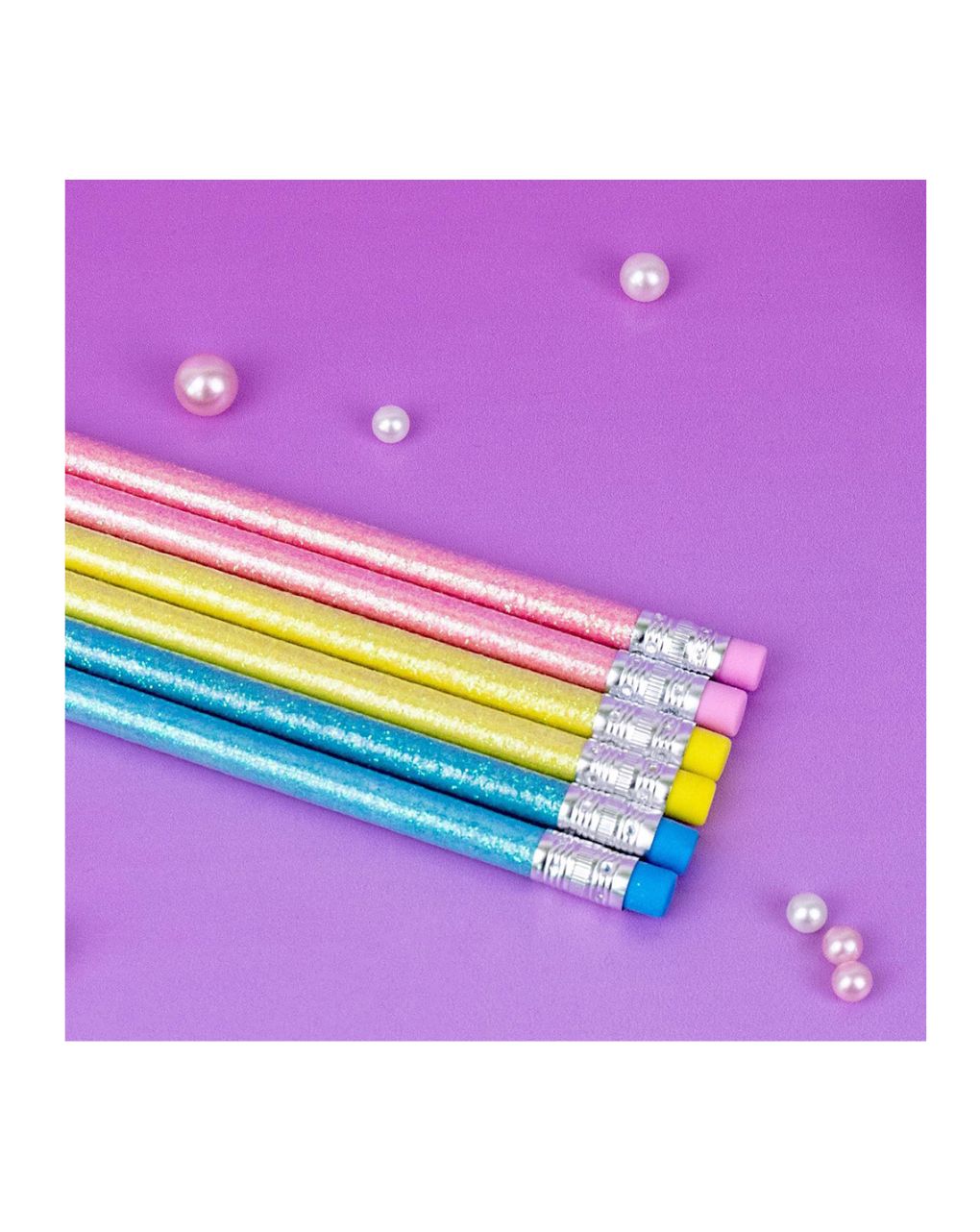 Dreamy glitter set 12 μολύβια hbl (2 σχέδια), lt111229 - LITTLE TREE