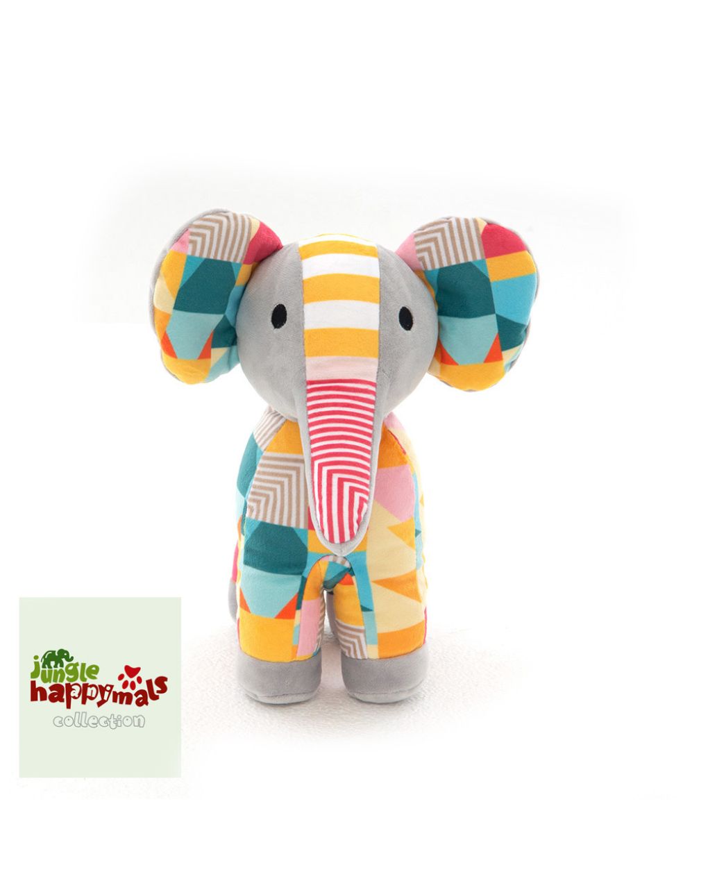 Happymals λούτρινο jungle world: ελέφαντας, hj-004 - HAPPYMALS