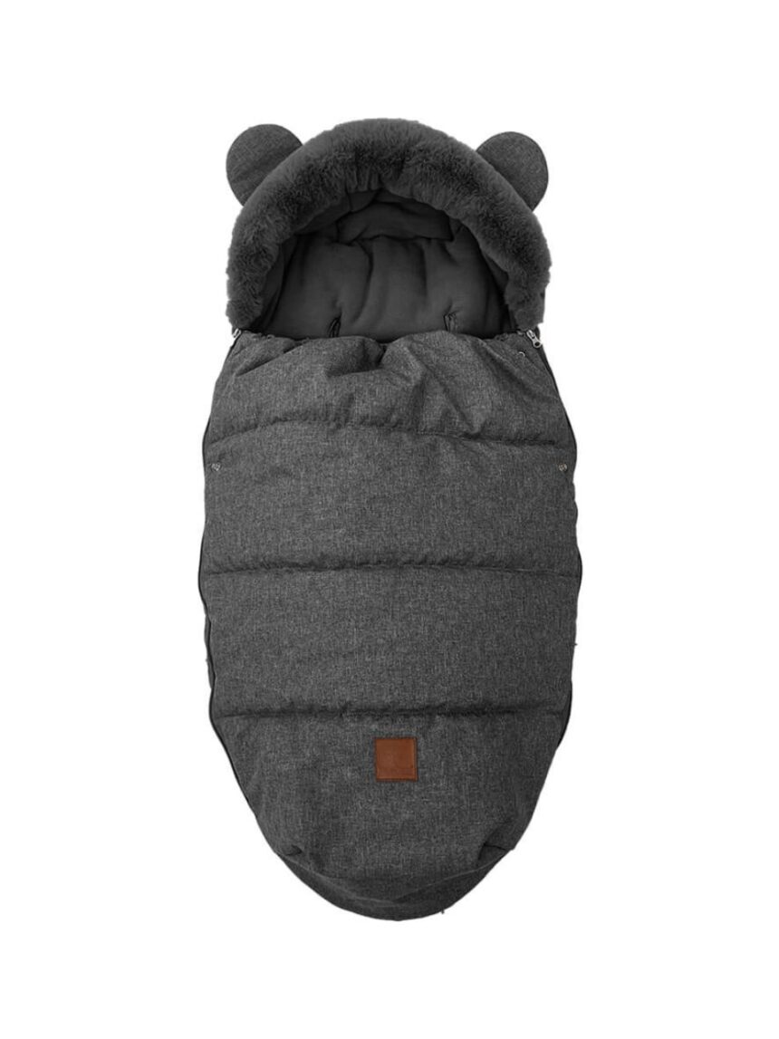 Bebe stars ποδόσακος luxury velour grey, 507-186 - Bebe Stars