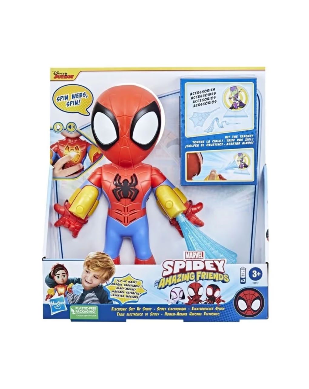 Hasbro spidey and his amazing friends electronic suit up φιγούρα spidey f8317 - SPIDEY