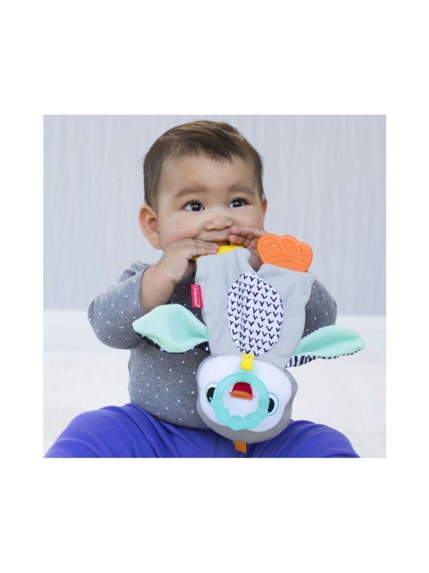 Infantino μασητικό πιγκουίνος cuddly teether, b-316329-01 - INFANTINO