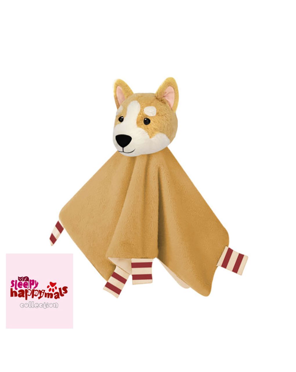 Happymals πανάκι παρηγοριάς sweet sleep: σκύλος κόργκι, hm-003 - HAPPYMALS